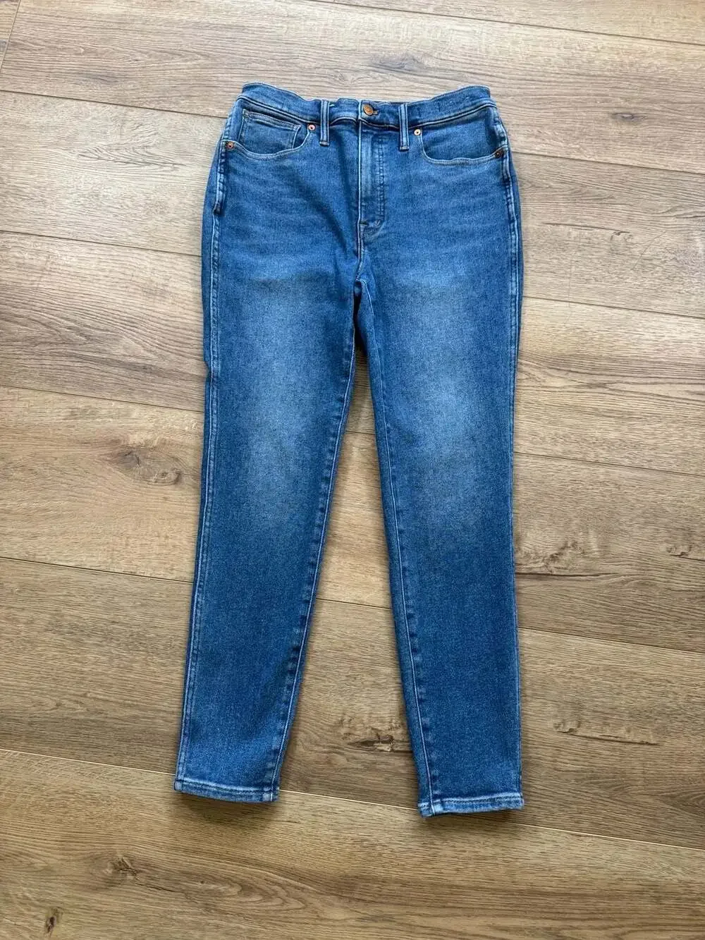 Madewell 10” High Rise Skinny Jeans Size 30 Medium Wash Stretch Denim